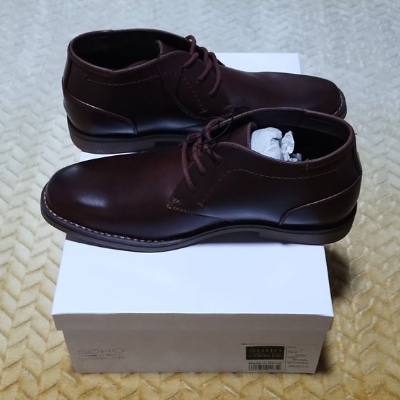 Men's NYC SOHO Cobbler Boot Shoes Size 9.5. NIB. Brown. - Picture 6 of 7